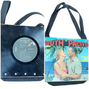 Vinyl Tote Bag South Pacific Wood Sided with the Memorabilia
